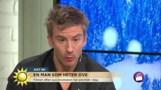 Skådespelarna från En man som heter Ove - Så hanterar du en surgubbe -  - Nyhetsmorgon (TV4)