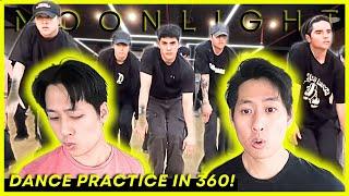 Twin Dancers React to SB19 'MOONLIGHT' Dance Practice in 360° | #SB19 REACTION