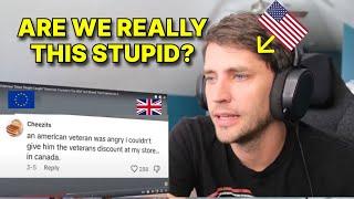 American reacts to How Stupid are Americans? [part 3]