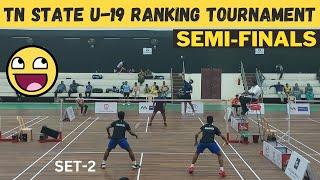 NIRANJAAN/VISHVAJIT RAJ vs RAHUL MURALI/THOUFIQUE AKBAR ||  TAMILNADU STATE U-19 RANKING TOURNAMENT