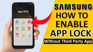 Samsung Galaxy: How To Enable App Lock | Free Me Apps Ko Lock Kaise Kare 