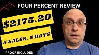 2024 Four Percent Review - The Quickest $2175.20 I've Ever Earned