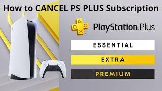 How to Cancel PS Plus Plan Essentials / Extra / Deluxe / Premium Subscription in PS5 Console