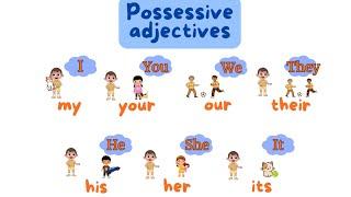 Possessive adjectives for kids| I-my, you-your...