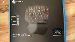 Gamesir gk100 one handed gaming keyboard