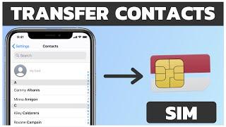 How to Transfer iPhone Contacts to SIM | iPhone Contacts to SIM