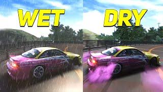 WET VS DRY Conditions in Assetto Corsa Comparison