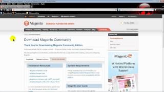 Video aula 1 - Download do magento