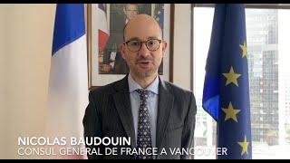 Message du Consul général de France à Vancouver à l'occasion du 14 juillet