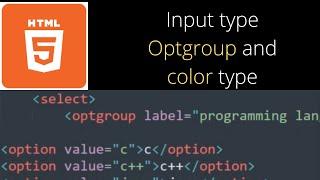 Input Type Color in HTML