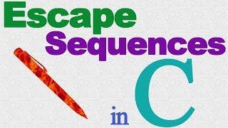 Escape Sequences in C | c programming tutorial- Rapid Tutor