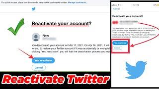 [GUIDE] How to Reactivate Twitter Account Easily & Quickly