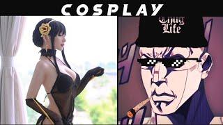 ANIME vs COSPLAY (The Rock Meme Reactions)