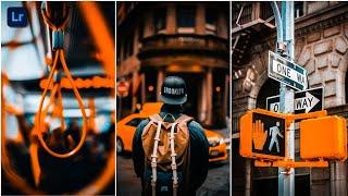 Lightroom Moody Orange tone editing | Moody Orange Lightroom Preset |