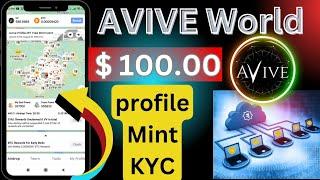 AVIVE World Mining App New Update | 1 VV Coin Price $ 100.00 USD profile mint.