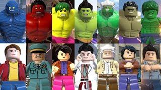 Все Hulks в Lego Videogames (2013 - 2018)