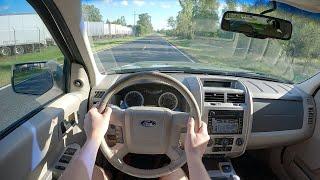 2008 Ford Escape Hybrid (with 330,000 miles) - POV Test Drive (Binaural Audio)