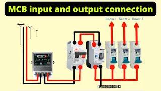 MCB input and output connection || mcb connection in house wiring