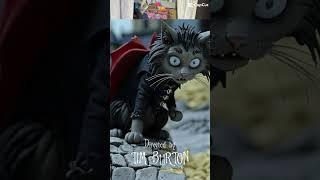 Tim Burton black cat Milo. #cat #timburton #catshorts #catvideos #catparty #blackcat #theccu