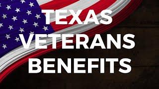 Texas Veteran Benefits | Texas Veteran Property Tax Exemption | Property Tax Exemption for Veterans