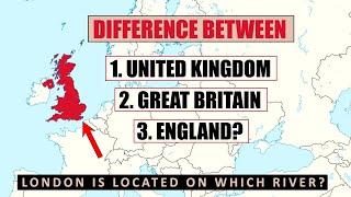 Difference b/w United Kingdom, Great Britain and England with ENGLISH SUBTITLES