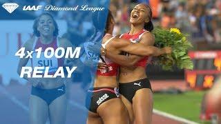 Switzerland breaks the National Record in the Women's 4x100m - IAAF Diamond League Lausanne 2017