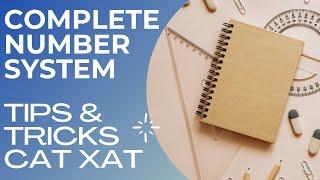 CAT NUMBER SYSTEM  SHORTCUTS AND TRICKS FOR NUMBER SYSTEM