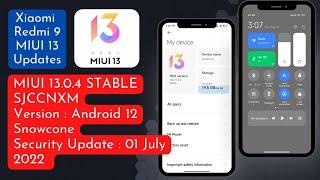 Update Mi Pilot ROMs of lancelot for Redmi 9 Prime | Redmi 9 Android 12 | MIUI 13.0.4 SJCCNXM