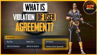 What is violation of user agreement in Pubg mobile? | Secret rules!