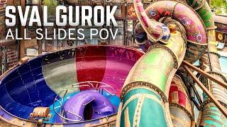 ALL 9 NEW Svalgurok Water Slides at Rulantica (Europa-Park)