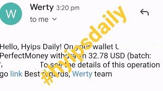 Werty.ltd | 32.17$ live proof! | best online hourly HYIP investment site!  #hyipsdaily