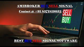 AMIBROKER BUY SELL SIGNAL SOFTWARE :- Profitable auto buy sell signal software for Beginners HINDI 