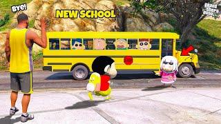 Shinchan & Franklin Going to New School With Shinkochan in GTA 5