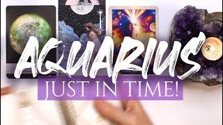 AQUARIUS TAROT READING | "DID YOU HEAR THE RUMOUR?!" JUST IN TIME