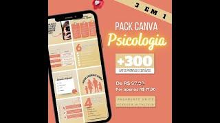 PACK CANVA PARA PSICÓLOGOS VALE A PENA? É BOM? VEJA COMO FUNCIONA!