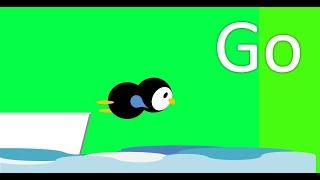 3-2-1-Penguin 321Go Countdown Timer (green screen, No Copy Right)