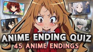 ANIME ENDING QUIZ (EASY  VERY HARD) - 45 Endings