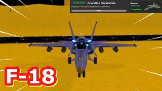 How to GET the NEW F-18 JET faster in War Tycoon? ( COMPLETE SHOWCASE )