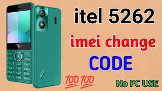 itel 5262 imei change code ! itel 5262 sim registration failed { Abdullah technique}