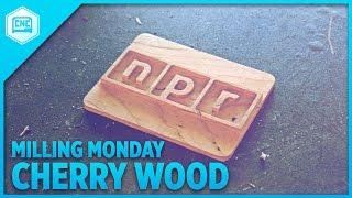 CNC Milling NPR Logo on Wood @NPROne @othermachine #MillingMonday