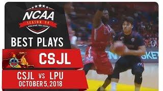 NCAA 94 MB: Bong Quinto outsmarts LPU's defense with clutch and-one! | CSJL | Best Plays