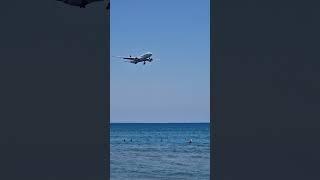 Sunclass a339 landing at Larnaca airport ️️ #shorts #aviation #planespotting #travel #cyprus