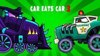 Car Eats Car 3 БИТВА с БОССОМ. Машина ест машину игра про машинки на андроид