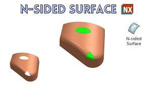 N-Sided Surface | How to use N-Sided Surface in NX | NX 1980 | NX CAD |