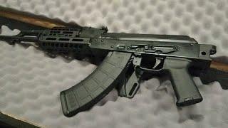 Unboxing #1 today PSA AK 47 MOEkov W/billet rail black tactical GF3. My first thoughts review.