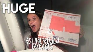 HUGE SLIME PACKAGE REVIEW // UNBOXING AND REVIEW