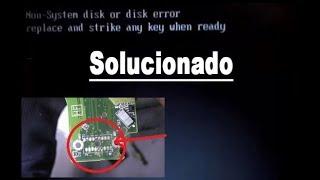 como solucionar el siguiente error: "non-system disk or disk error" segunda solución