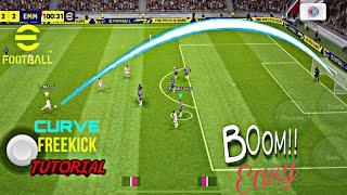 Curl Free Kick Tutorial |eFootball23| Score all free kicks easily 