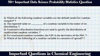 MCQ Questions Data Science Probability Statistics with Answers