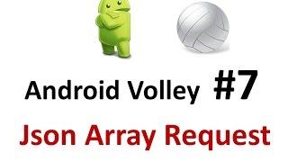 Android Volley - 07 - Make a Json Array Request